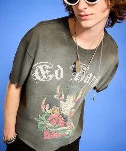 Alternative view of Limited Edition - Rhinestone Sacred Heart Tee
