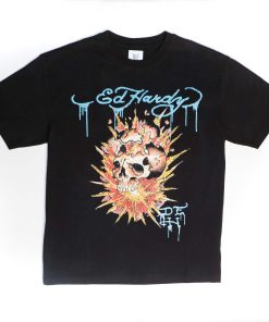 Limited Edition— Fire Skull Rhinestone Tee