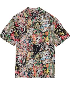 Tattoo Collage Camp Shirt