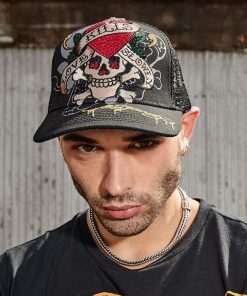 Alternative view of Rhinestone LKS Skull Hat