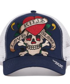 Heart Skull Trucker Hat