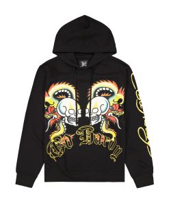 Dragon Skull Mens Hoodie