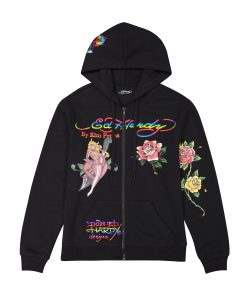Alternative view of Dagger Girl Zip Front Hoodie