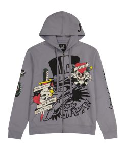 LKS Skull Hoodie - Light Grey