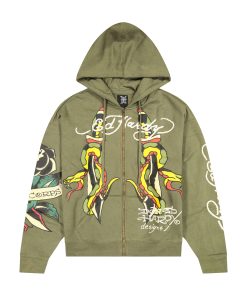 Snakes Boxy Zip Hoodie