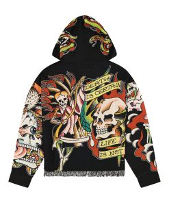 Alternative view of Tattoo Collage Tapestry Hoodie