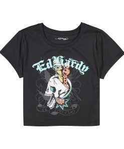 Skull Butterfly Baby Tee