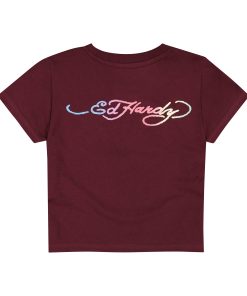 Alternative view of Pinup Rhinestone Baby Tee