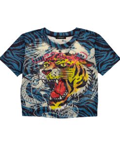 Tiger Head Power Mesh Baby Tee