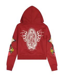 Alternative view of Sacred Heart Zip Front Hoodie (Relaxed)