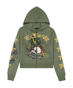 Cobra Flame Zip Front Hoodie (Relaxed)