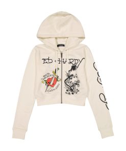 Dagger Heart Cropped Hoodie