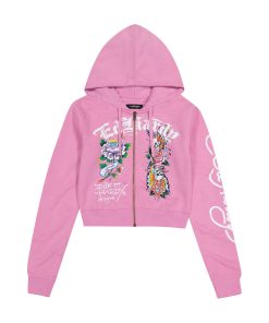 Flower Skull Front Hoodie