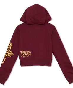Alternative view of Retro Tiger Cropped Hoodie