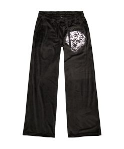 Tiger Head Y2K Velour Sweatpants