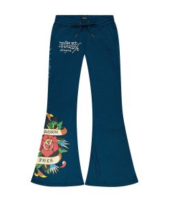 Flame Rose Boot Cut Sweatpants