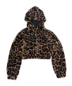 Sacred Heart Faux Fur Hooded Jacket