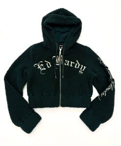 Mary Hooded Sherpa Zip Up Jacket