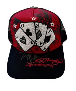 Cards Rhinestone Trucker Hat