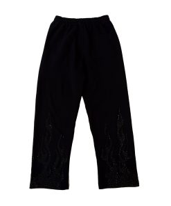 Alternative view of Flames Rhinestone Sweatpants