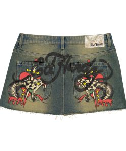 Alternative view of Snake Hearts Denim Skirt
