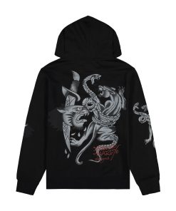 Alternative view of Panther Fleece Zip Front Hoodie